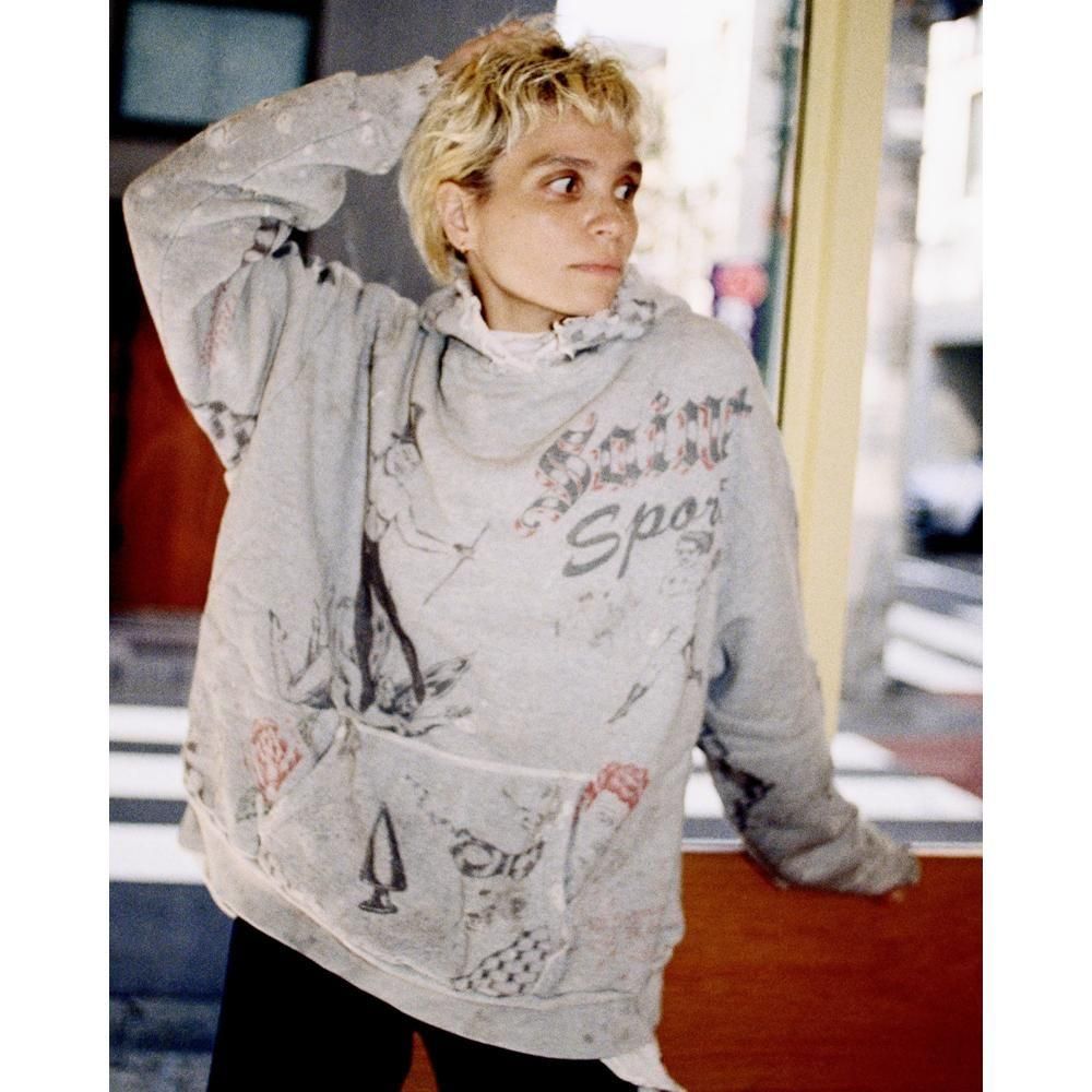 SAINT MXXXXXX | ALX_HOODIE DRAWING / GRAY