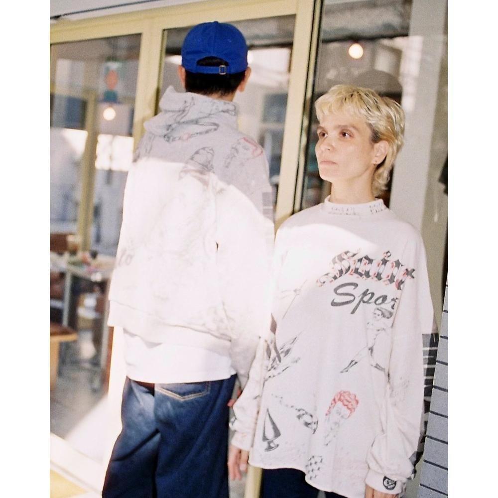 SAINT MXXXXXX | ALX_HOODIE DRAWING / GRAY