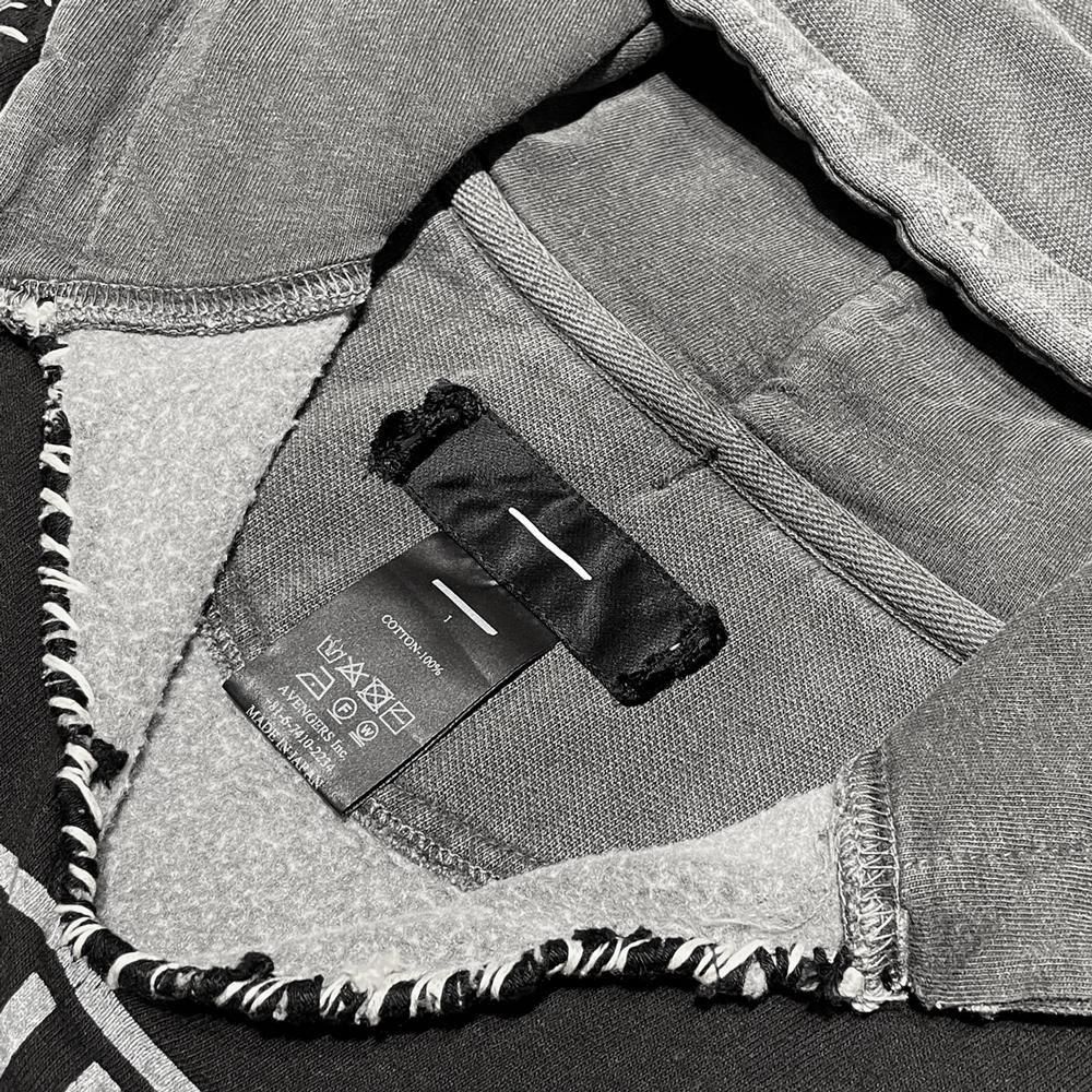 MINUS | BOOTLEG LAYERED HOODIE(SHINE) / AGED BLACK