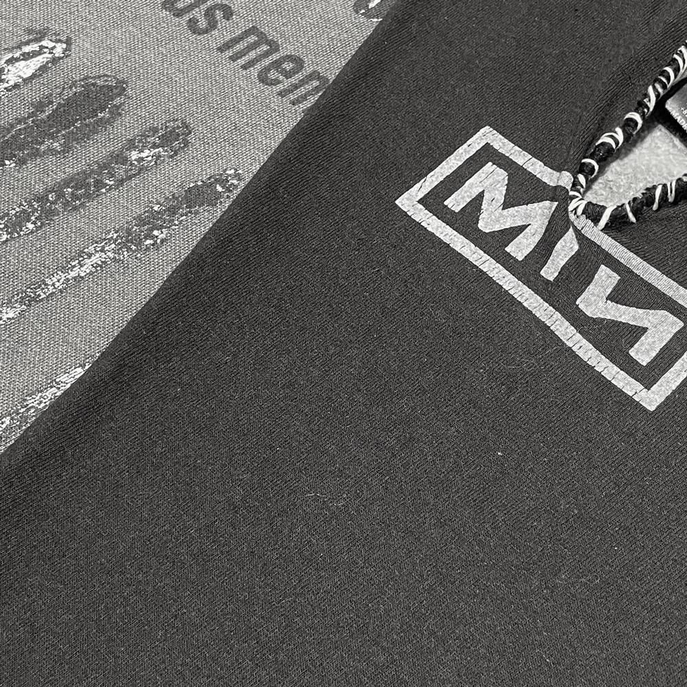 MINUS | BOOTLEG LAYERED HOODIE(SHINE) / AGED BLACK