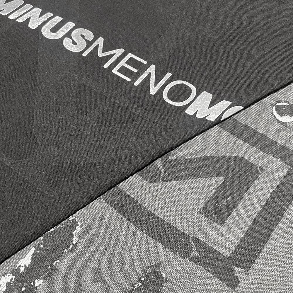 MINUS | BOOTLEG LAYERED HOODIE(SHINE) / AGED BLACK