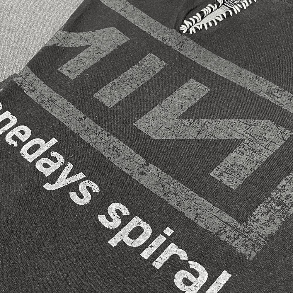 MINUS | BOOTLEG LAYERED CREW SWEAT(A MAN'S SHADOW) / AGED BLACK