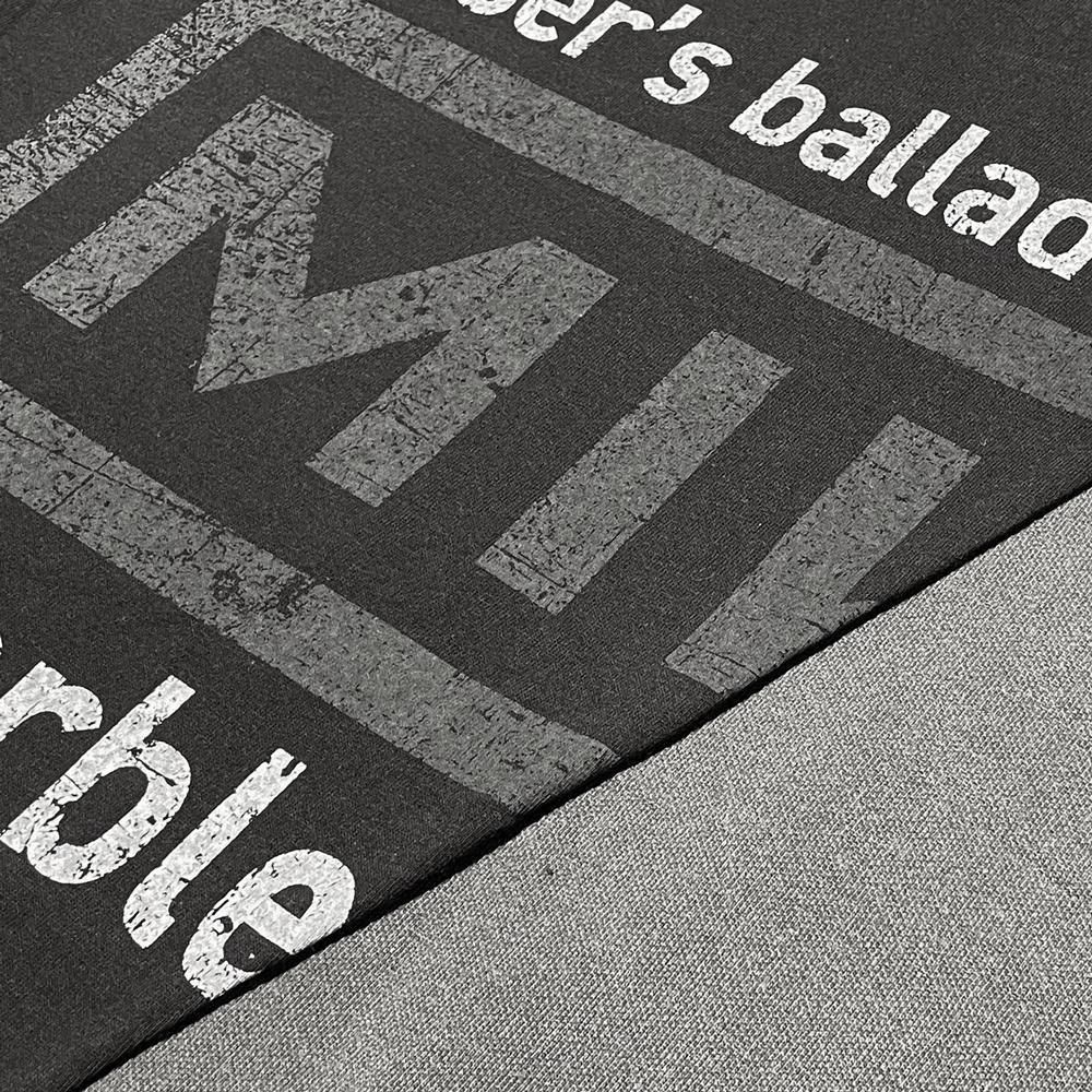 MINUS | BOOTLEG LAYERED CREW SWEAT(A MAN'S SHADOW) / AGED BLACK