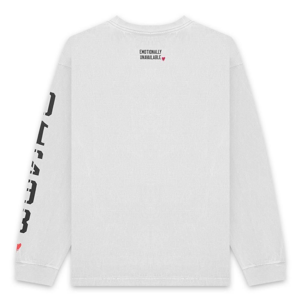 EMOTIONALLY UNAVAILABLE | EU EV UNIT02 LS TEE / WHITE