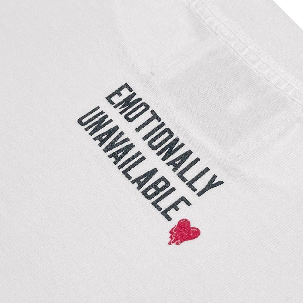 EMOTIONALLY UNAVAILABLE | EU EV UNIT02 LS TEE / WHITE