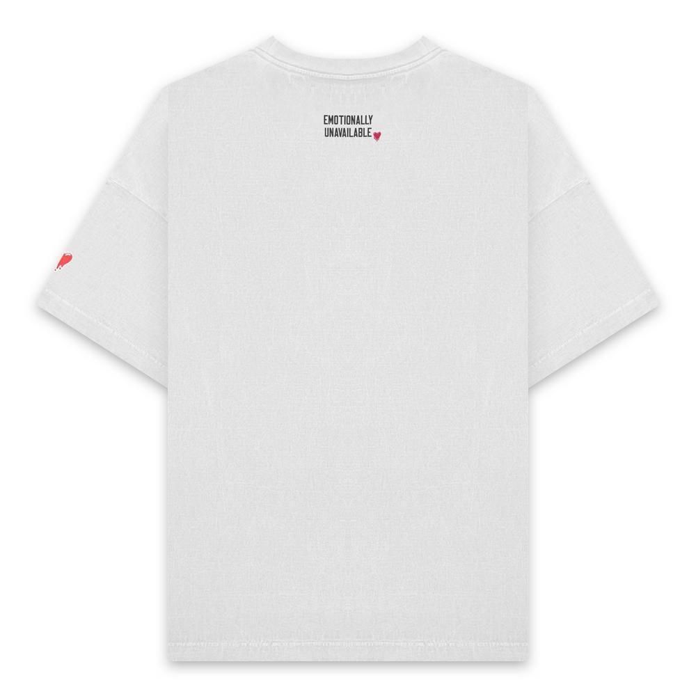 EMOTIONALLY UNAVAILABLE | EU EV CROSS SS TEE / WHITE