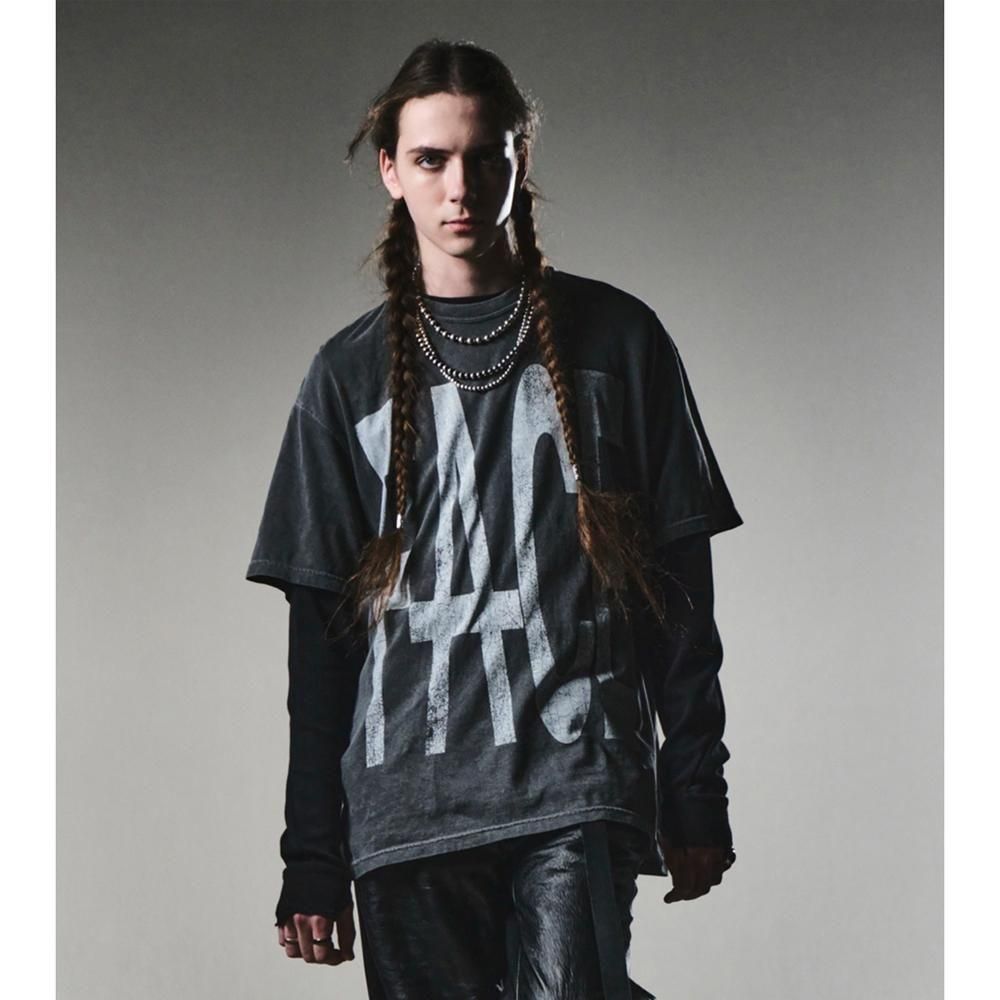 MINUS | COMBAT LONG THERMAL WITH DAMAGED(CLASSIC WAFFLE KNIT) / BLACK