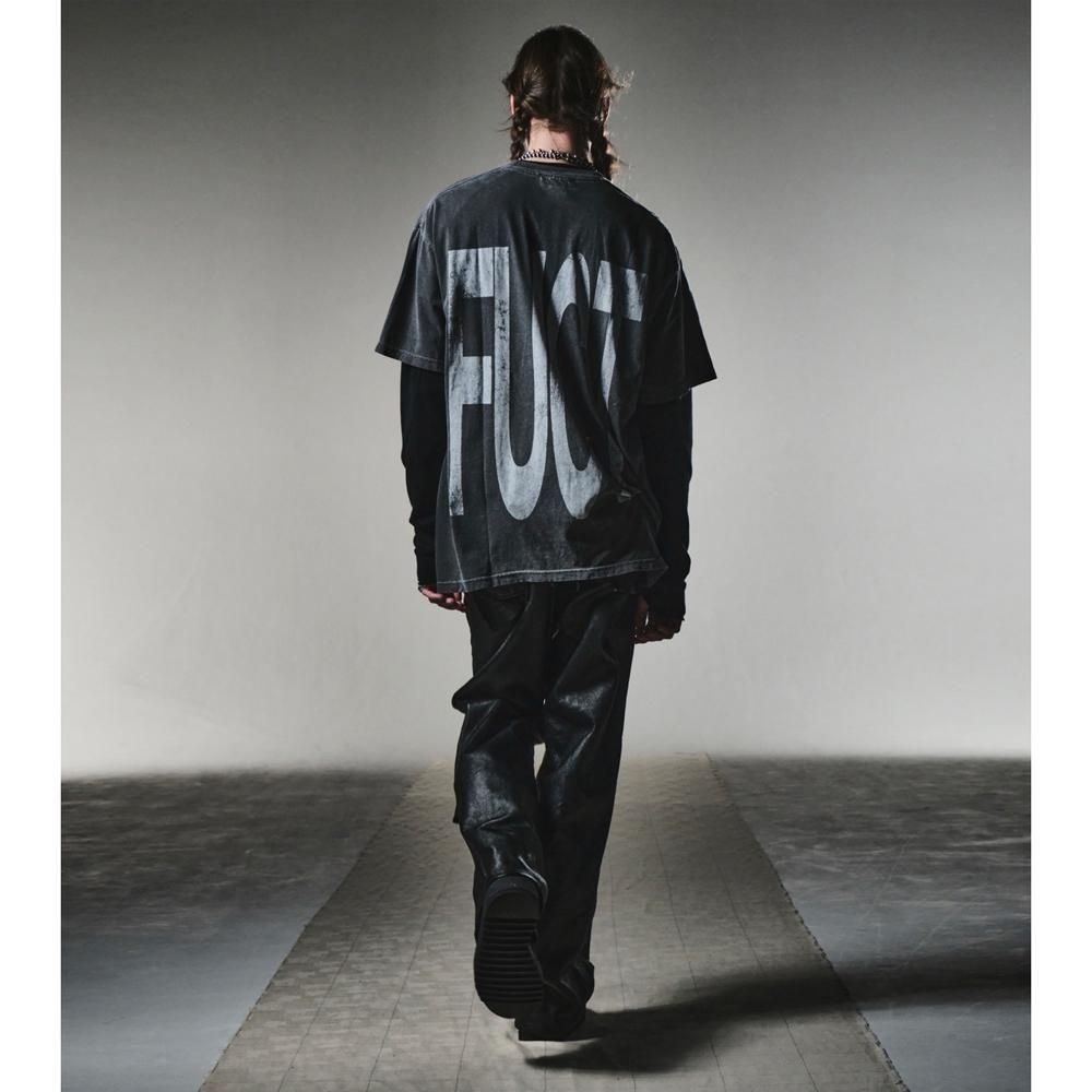 MINUS | COMBAT LONG THERMAL WITH DAMAGED(CLASSIC WAFFLE KNIT) / BLACK