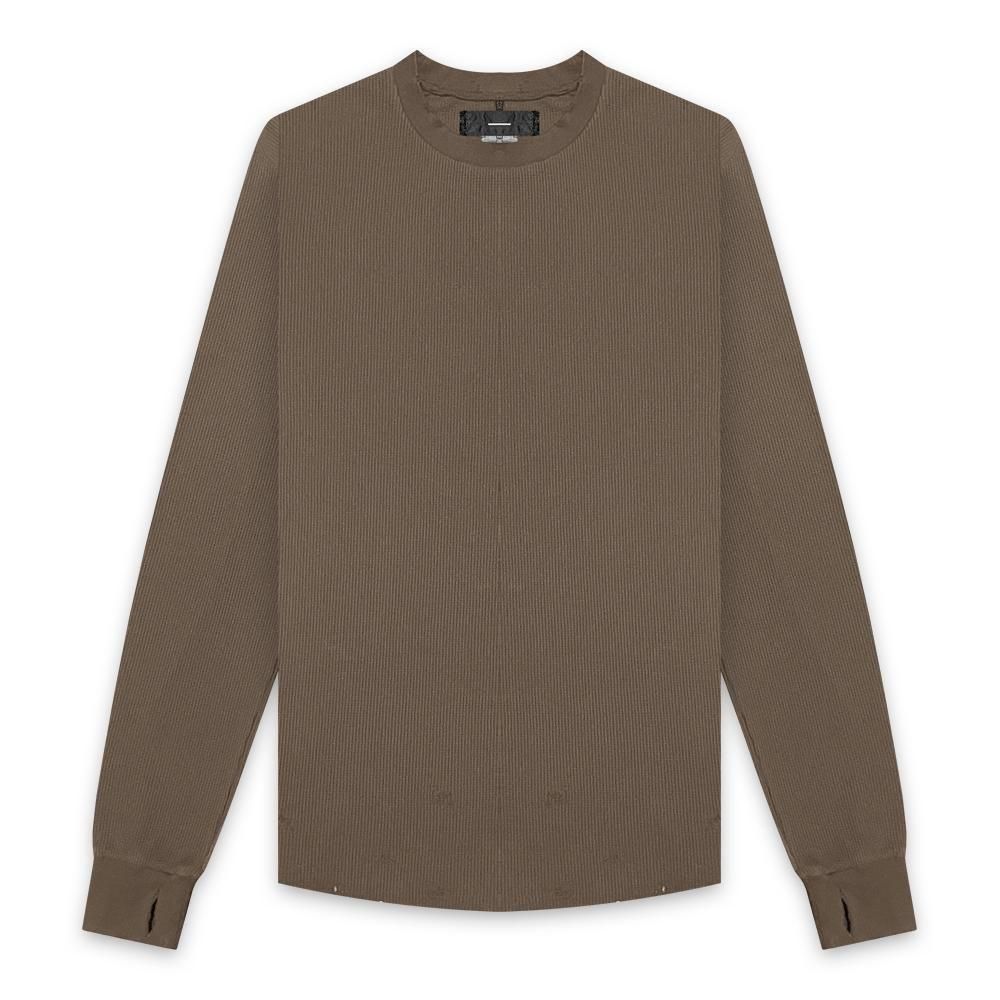 MINUS | COMBAT LONG THERMAL WITH DAMAGED(CLASSIC WAFFLE KNIT) / MOCHA