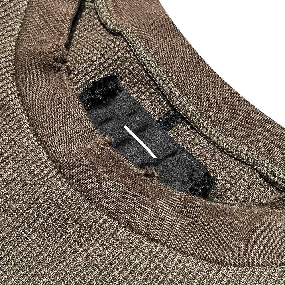 MINUS | COMBAT LONG THERMAL WITH DAMAGED(CLASSIC WAFFLE KNIT) / MOCHA