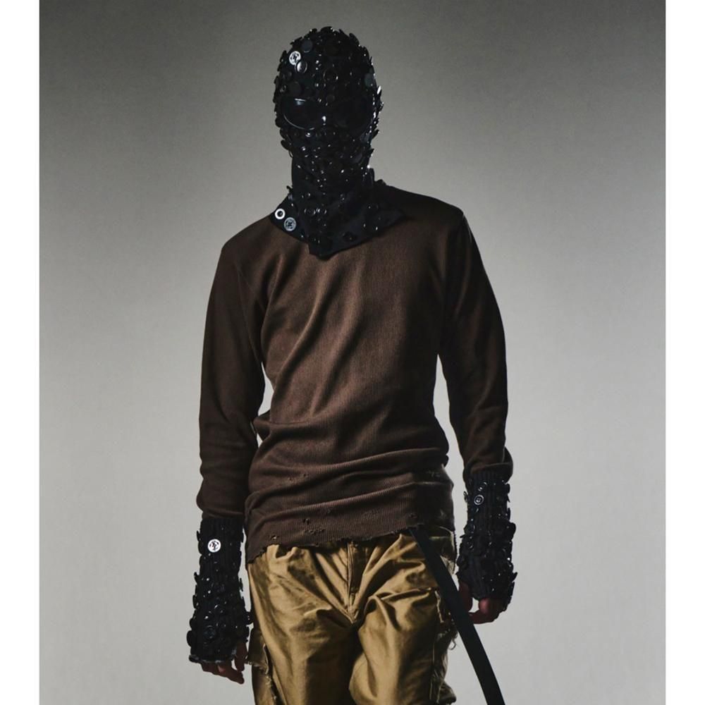 MINUS | COMBAT LONG THERMAL WITH DAMAGED(CLASSIC WAFFLE KNIT) / MOCHA