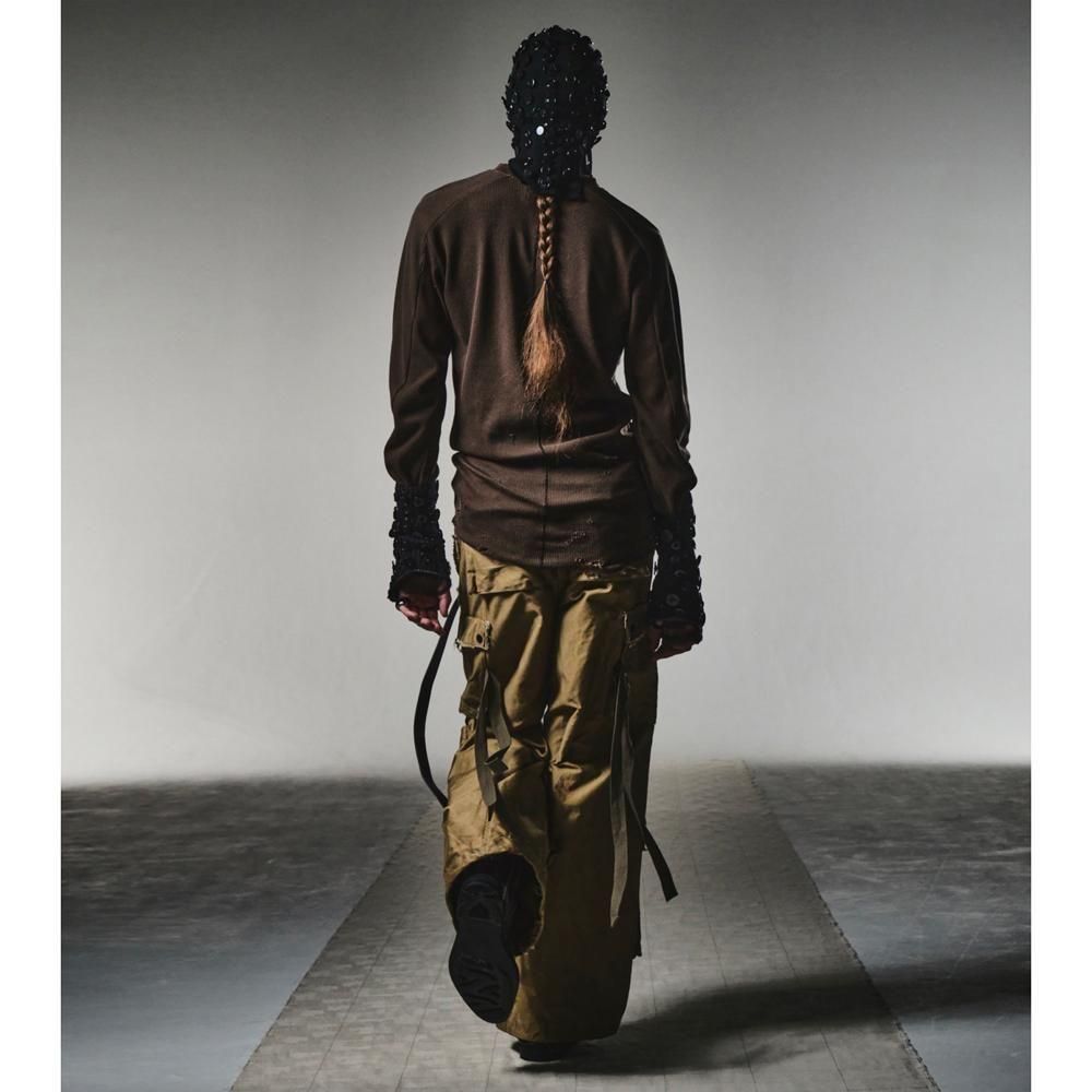 MINUS | COMBAT LONG THERMAL WITH DAMAGED(CLASSIC WAFFLE KNIT) / MOCHA