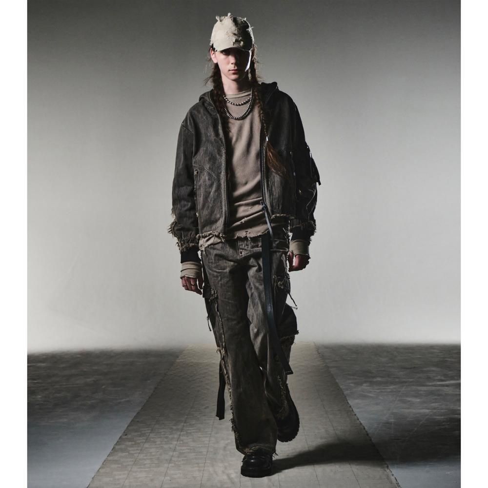 MINUS | COMBAT LONG THERMAL WITH DAMAGED(CLASSIC WAFFLE KNIT) / SAND