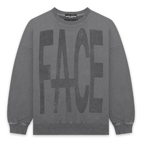 MINUS | BV BOOTLEG CREW SWEAT(FACE FUCT) / AGED BLACK