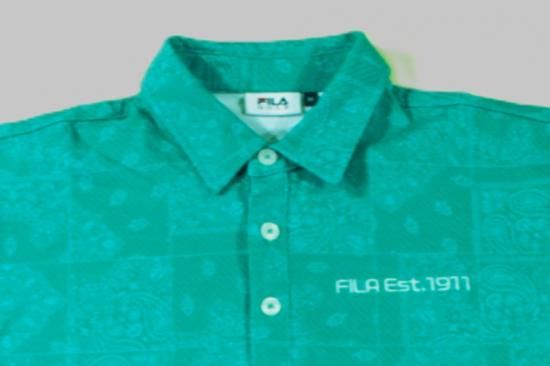 46428　フィラゴルフ　ポロシャツ　青　M 46428 フィラゴルフ ポロシャツ 青 M ポロシャツ - FILA GOLF（フィラ