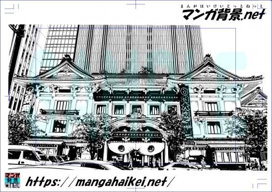 漫画背景 銀座 漫画背景 銀座