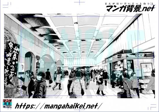 漫画背景 駅 漫画背景 駅