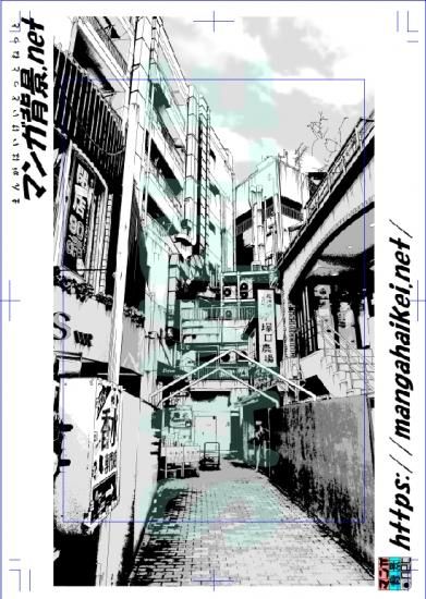 漫画背景 路地裏 漫画背景 路地裏