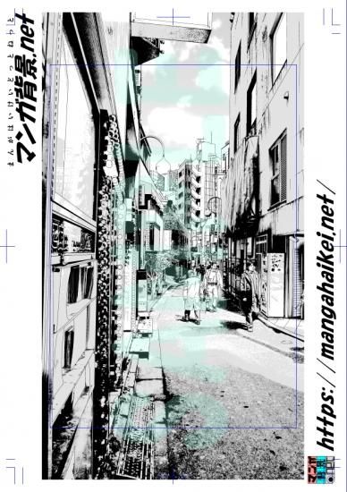 漫画背景 路地裏 漫画背景 路地裏