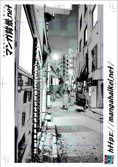 漫画背景 路地裏 漫画背景 路地裏