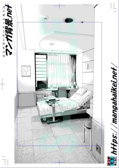 漫画背景 病室