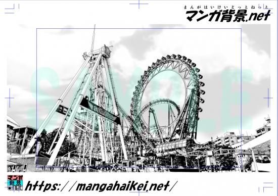 漫画背景 遊園地 漫画背景 遊園地