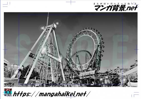 漫画背景 遊園地 漫画背景 遊園地