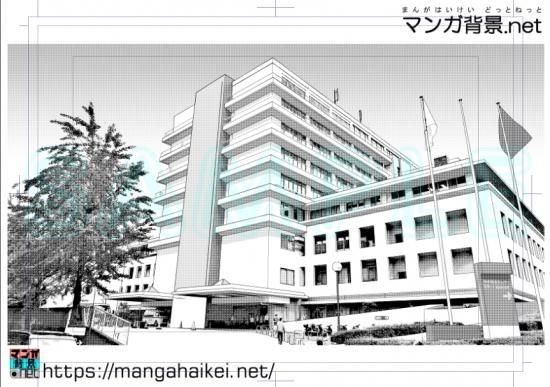 漫画背景 病院 漫画背景 病院