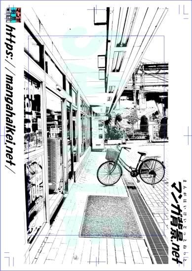 漫画背景 コンビニ