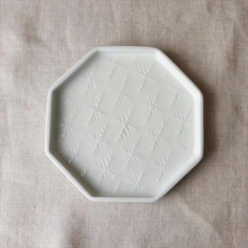 レトロ＊12角形の白磁鉢