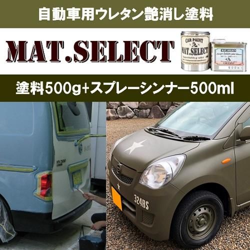 車輌塗装用1液ウレタン艶消し塗料「MAT.SELECT 車輌塗装用1液ウレタン艶消し塗料「MAT.SELECT