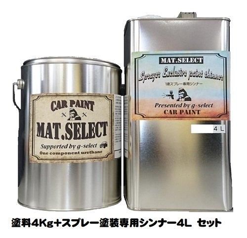 車輌塗装用1液ウレタン艶消し塗料「MAT．SELECT」 各色