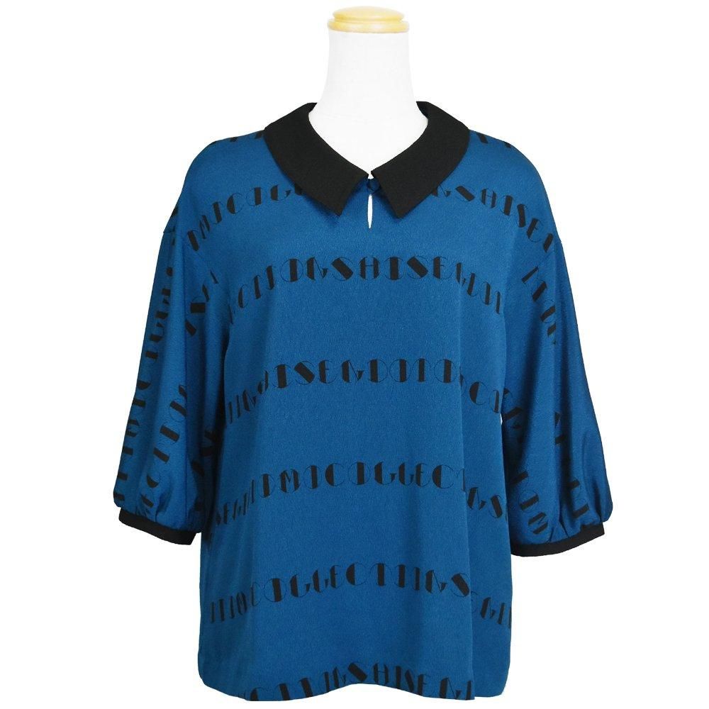 <img class='new_mark_img1' src='https://img.shop-pro.jp/img/new/icons20.gif' style='border:none;display:inline;margin:0px;padding:0px;width:auto;' />40%OFF【LOULOU RIBBON】5分袖襟付プルオーバー　ダークブルー