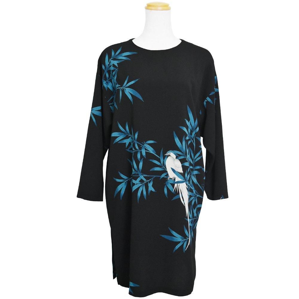 <img class='new_mark_img1' src='https://img.shop-pro.jp/img/new/icons20.gif' style='border:none;display:inline;margin:0px;padding:0px;width:auto;' />10%OFF【Blue leaf】9分袖ダブルスリットチュニック　ブラック