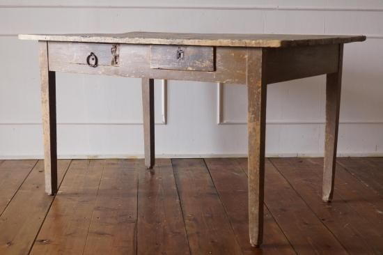 ❷ フランス　アンティークテーブル　FRANCE テーブル　机　ブロカント フランスアンティークテーブル | 木製のテーブルC - L'atelier