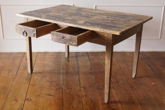 ➁ フランス アンティークテーブル FRANCE テーブル 机 ブロカント