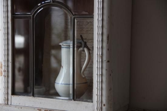 古時計リメイク シャビーな壁掛けボックス - L'atelier Brocante