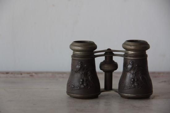 フランスアンティークミニチュア双眼鏡オペラグラスレンズ入り