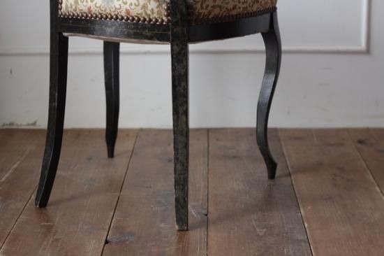手描き金彩のナポレオンチェアB - L'atelier Brocante