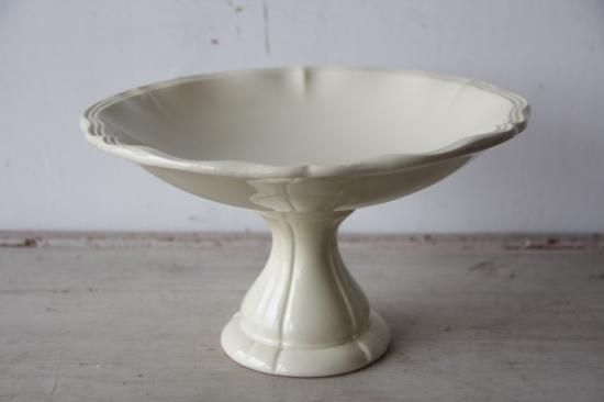 SARREGUEMINES 花リムコンポティエ - L'atelier Brocante SARREGUEMINES 花リムコンポティエ - L'atelier Brocante