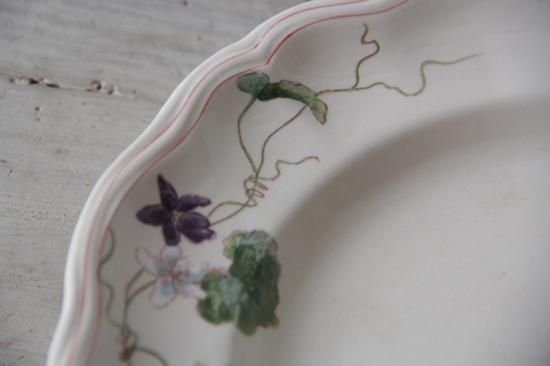 LONGCHAMP “VIOLETTES” プレート大B - L'atelier Brocante / ラトリエ