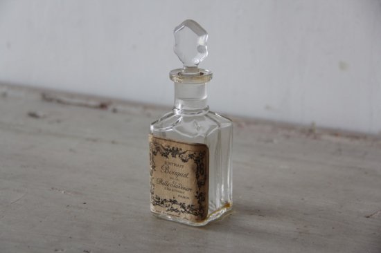 古いラベル付き香水瓶 - L'atelier Brocante / ラトリエブロカント