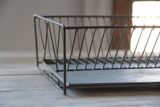 受皿付きワイヤーディッシュラックB - L'atelier Brocante 受皿付きワイヤーディッシュラックB - L'atelier Brocante