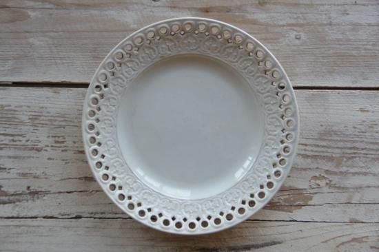 L.M.&Cie(Creil et Montereau) パニエ皿/レース装飾プレート L.M.&Cie(Creil et Montereau) パニエ皿/レース装飾プレート