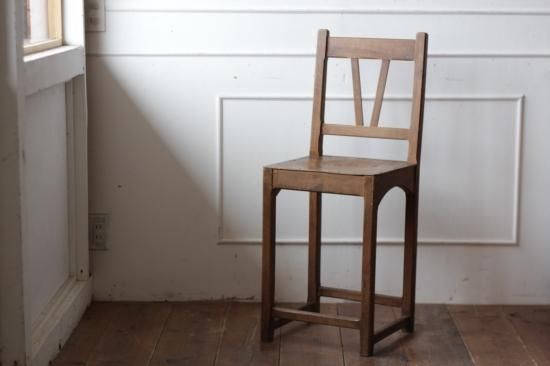 フランスアンティークチェア　ブロカント　無垢材　古家具　古道具　アンティーク家具 フランスアンティーク 木製のチェアC | 美しい曲線と上品な