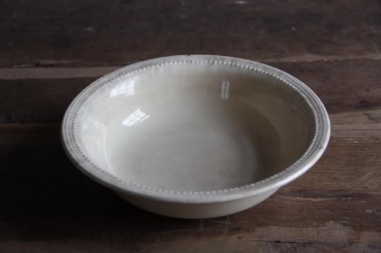 アンティーク 陶製ボウル ベージュ 在庫1 [RENTAL] - L'atelier