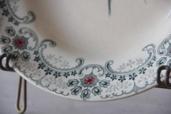 H.B.&Cie（Choisy le Roi） “FLEURS COUPEES”スーププレート - L