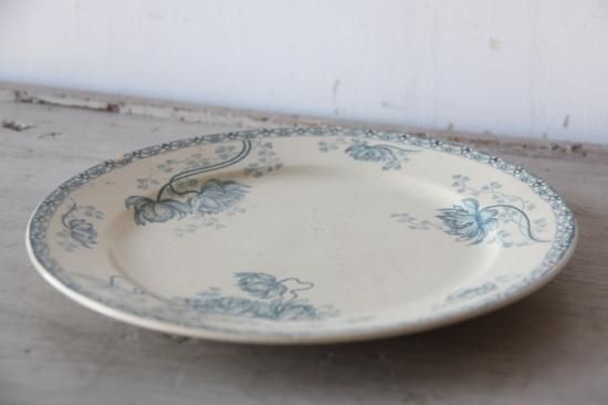 フランス　アンティーク　プレート　　sarreguemines royat SARREGUEMINES ROYAT Oval Plate / サルグミンヌ ロワイヤ