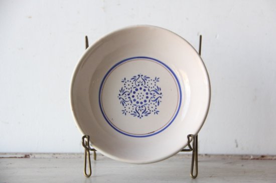 コロニアル模様のスーププレートA  陶器皿