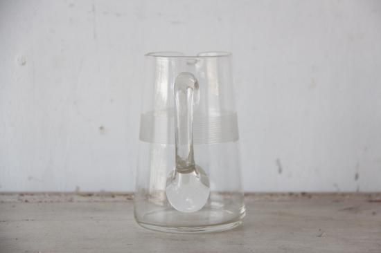 フランスアンティーク ガラスのピッチャー - L'atelier Brocante